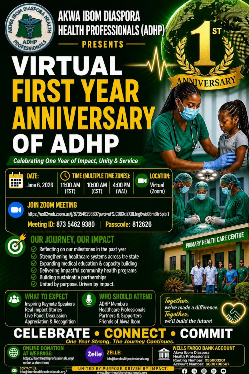 Ibom Health Professionals 1st Year Anniversary